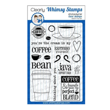 Whimsy Stamps Clear Stamp - Coffee Break